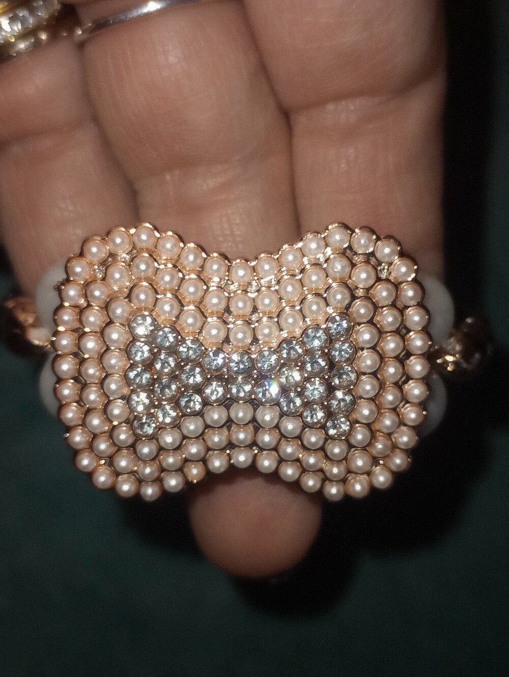 Boutique Faux Pearl Accent Hair Ties- Pick One - Picture 5 of 6